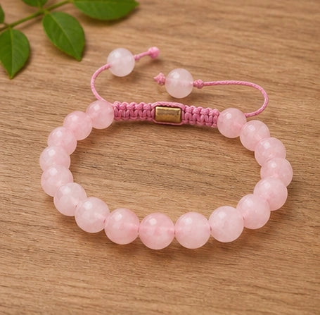 Rose Quartz Healing Bracelet – Calmness, Happiness & Emotional Balance
