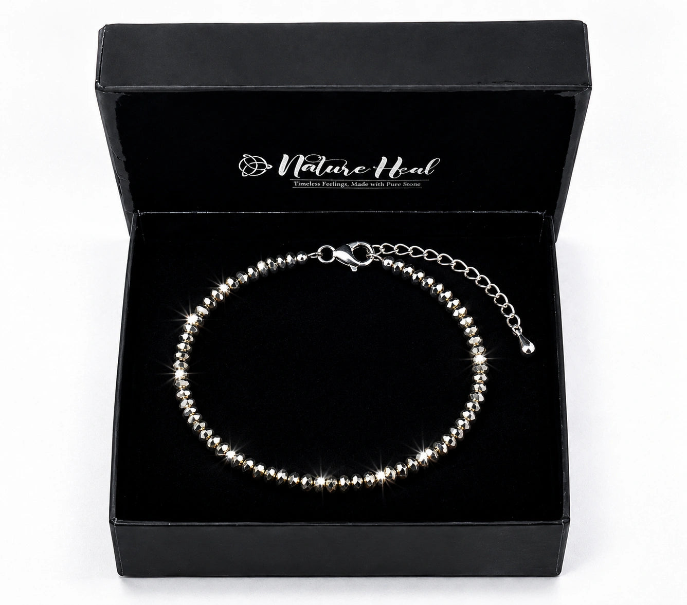 Semi Precious Pyrite Anklet for Daily Wear