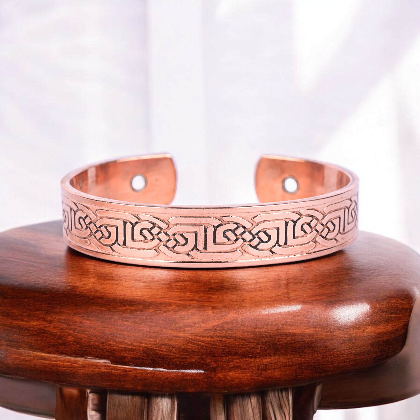 Shop Pure Copper Magnetic Kada. Supports energy balance, circulation & wellness. Unisex healing cuff for everyday use.