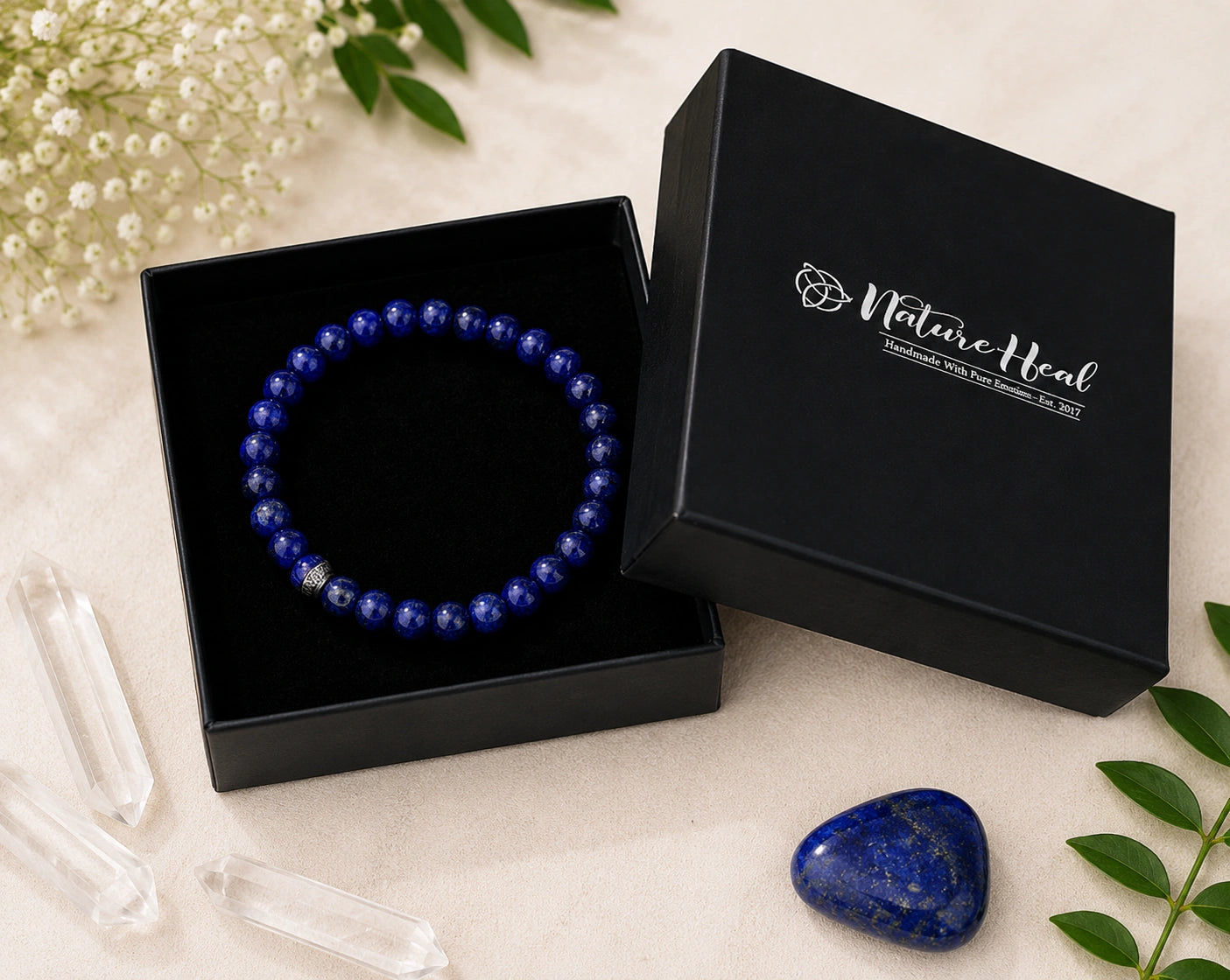 Spiritual Healing Lapis Lazuli Crystal Bracelet
