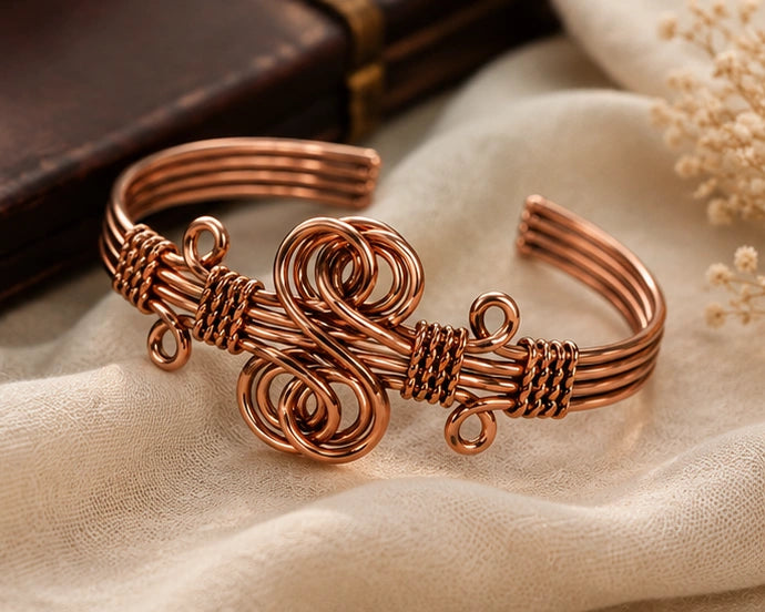 Stylish Copper Kada with Ayurvedic Benefits