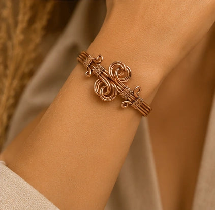 Twisted Copper Kada for Women