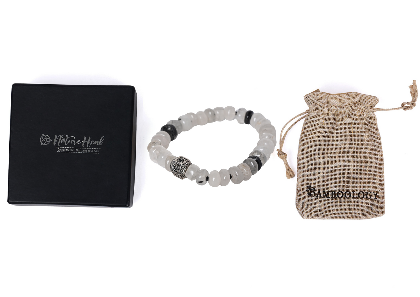 Tourmalinated Certified Gemstone Bracelet
