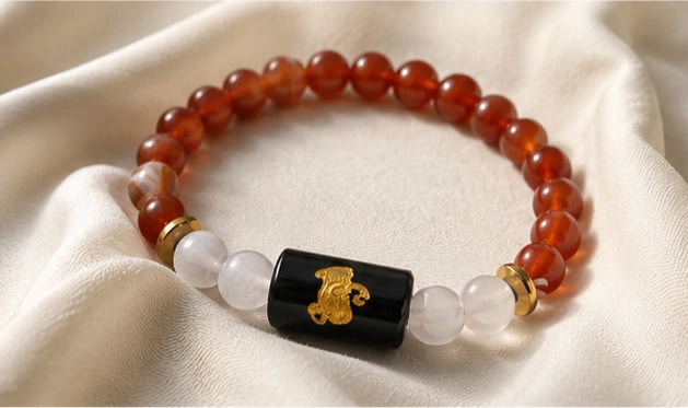Virgo Zodiac Gemstone Bracelet | Certified Natural Crystal Bracelet for Wisdom, Focus, Prosperity & Emotional Balance