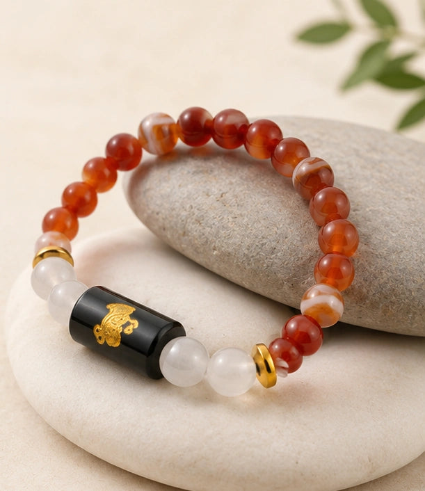 Virgo Zodiac Gemstone Bracelet | Certified Natural Crystal Bracelet for Wisdom, Focus, Prosperity & Emotional Balance