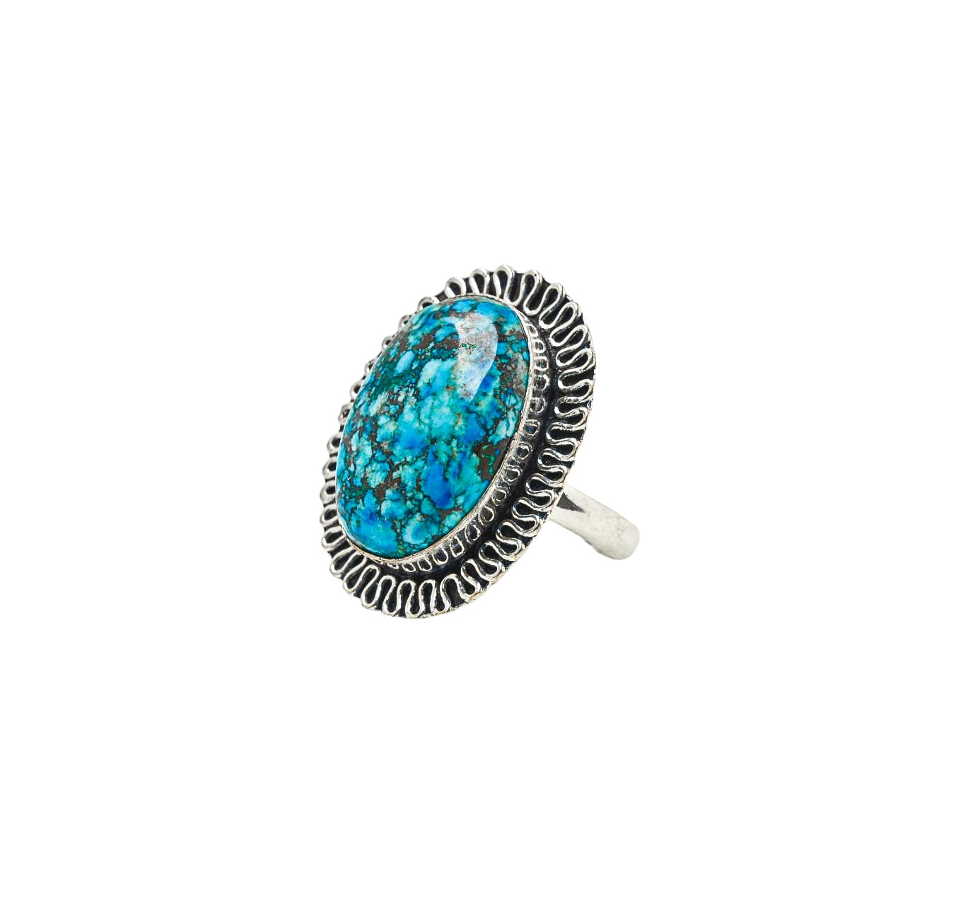 Certified Turquoise Adjustable Ring for Healing & Positive Energy