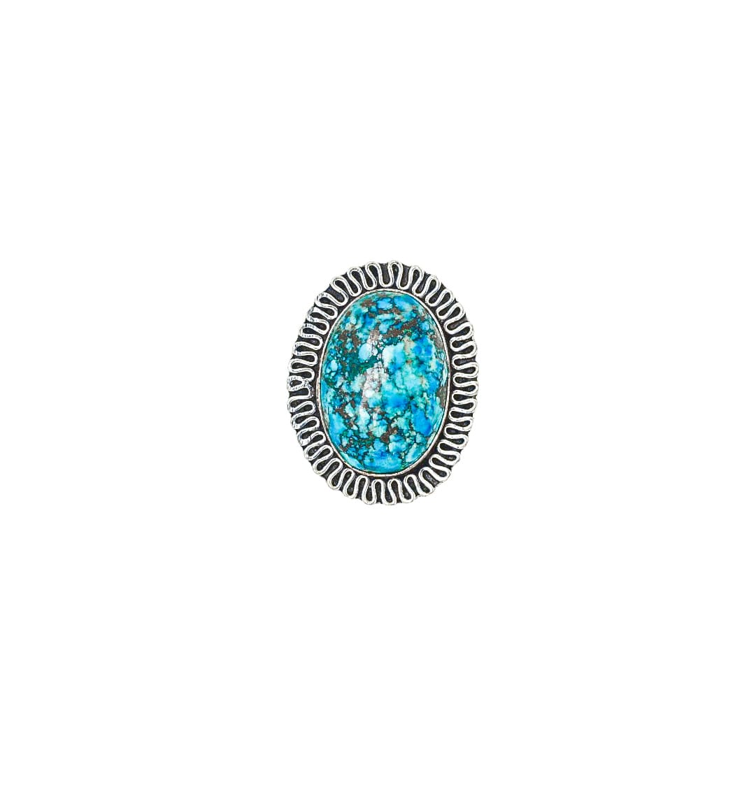 Certified Turquoise Adjustable Ring for Healing & Positive Energy