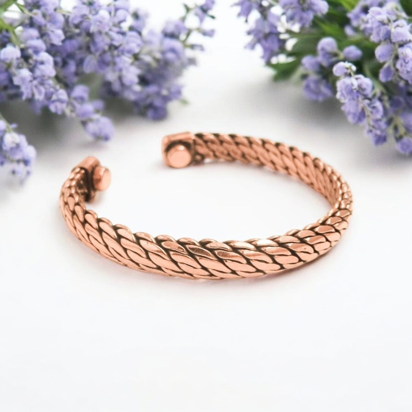 Rope Pure Copper Magnetic Therapy Band Adjustable with Powerful Magnets