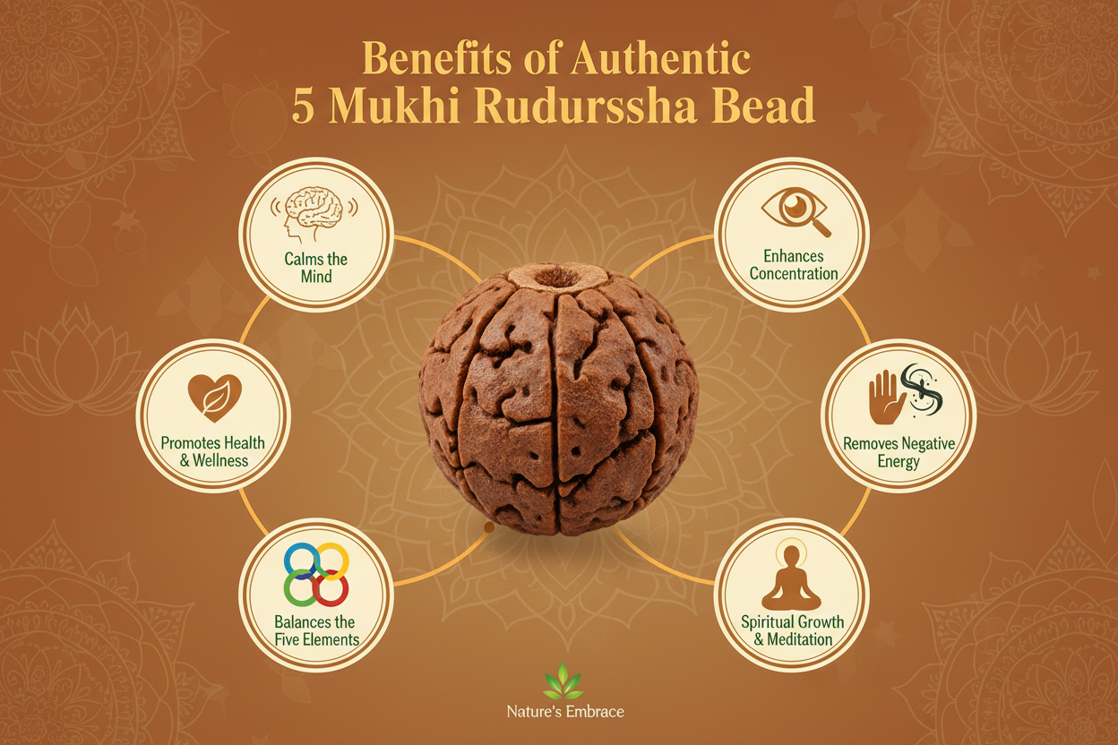 natural rudraksha bead bracelet