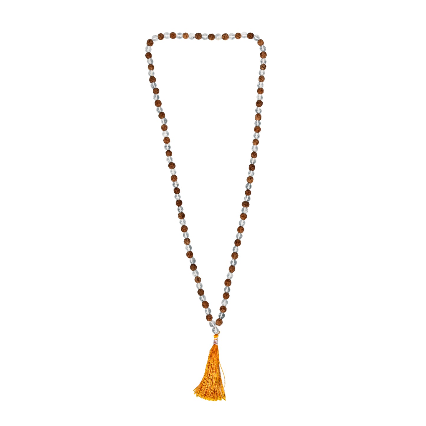 certified quartz rudraksha mala 108 beads