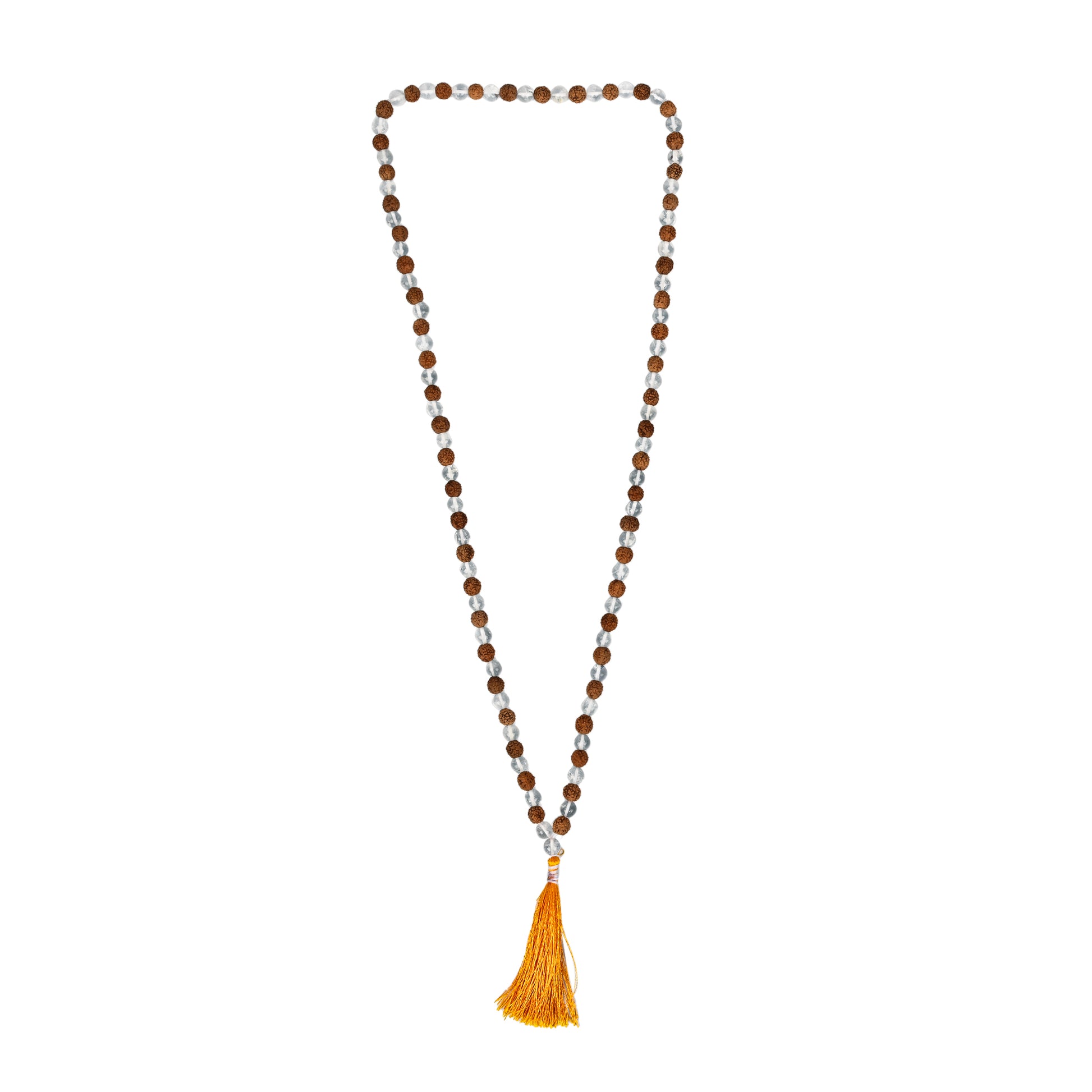 certified quartz rudraksha mala 108 beads