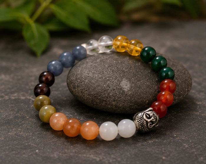 nine planet healing crystal bracelet