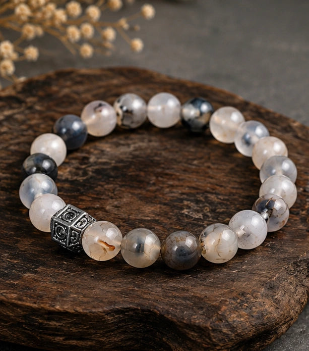 Natural Dragon Vine Stone Bracelet for Calmness & Positive Energy